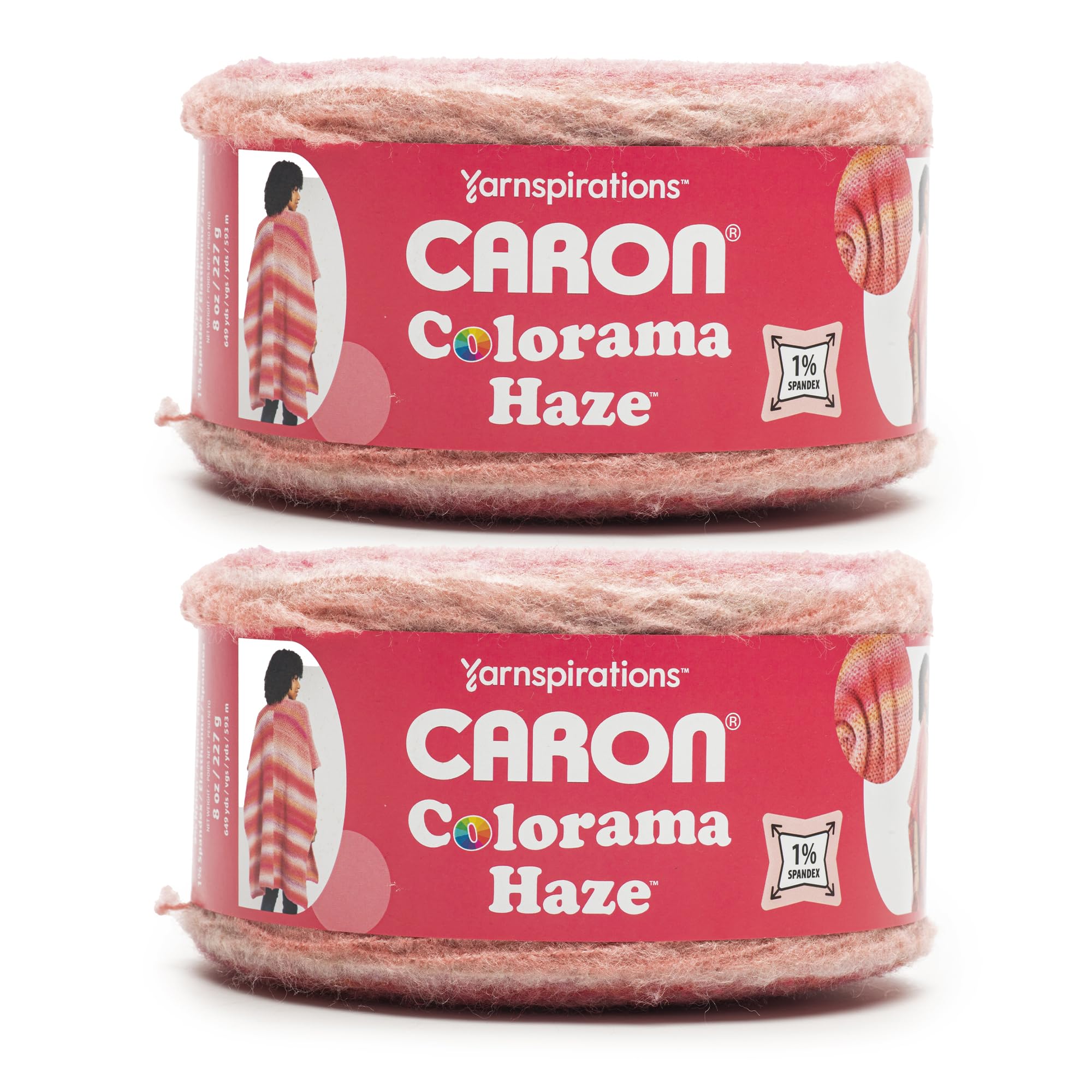 Amazon.com: Caron Colorama Haze Fairy Gold 2 Pack of 227g Yarn
